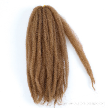 18 Inch 60G 100% Real Kanekalon Fiber Synthetic Twist Hair Extensions Marley Braiding